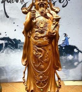 Tượng thần tài gỗ hương. Tượng thần tài gỗ hương.