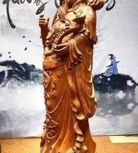 Tượng thần tài gỗ hương. Tượng thần tài gỗ hương.