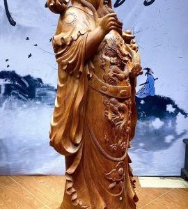 Tượng thần tài gỗ hương. Tượng thần tài gỗ hương.