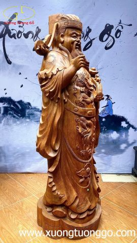 Tượng thần tài gỗ hương. Tượng thần tài gỗ hương.