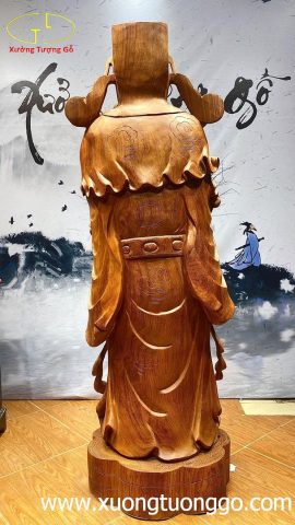 Tượng thần tài gỗ hương. Tượng thần tài gỗ hương.