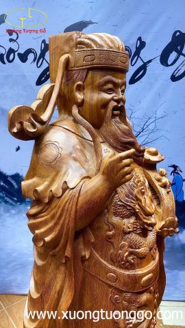 Tượng thần tài gỗ hương. Tượng thần tài gỗ hương.