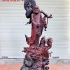 Đạt Ma ngự rồng trắc đỏ đen.