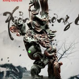 Đạt ma hàm long gỗ trắc.