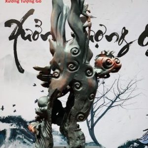 Đạt ma hàm long gỗ trắc.