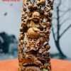 Di Lặc ngũ phúc gỗ sưa.