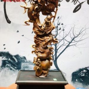 Đạt ma hàm long gỗ sưa.