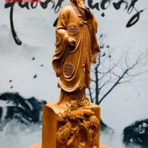 Khổng Minh gỗ hương.