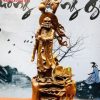 Đạt ma đứng tùng gỗ hương ta.