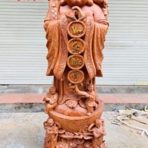 Di Lặc chúc phúc gỗ hương 1m3