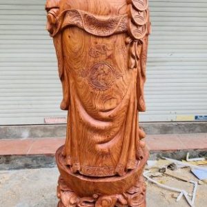 Di Lặc chúc phúc gỗ hương 1m3