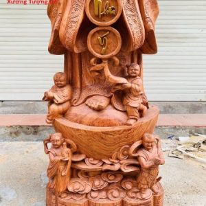 Di Lặc chúc phúc gỗ hương 1m3