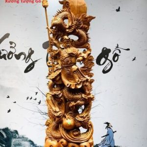 Quan công ngự tam long hương đá.