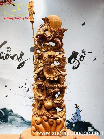 Quan công ngự tam long hương đá. Quan công ngự tam long hương đá.