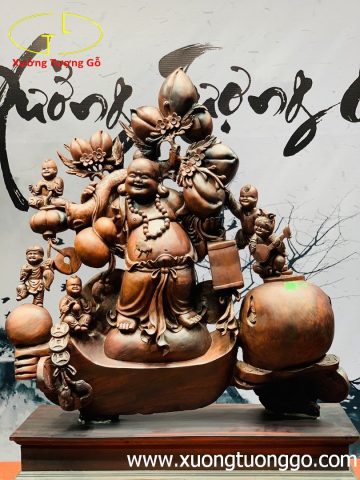 Di Lặc ngũ tiểu đứng vàng trắc Di Lặc ngũ tiểu đứng vàng trắc