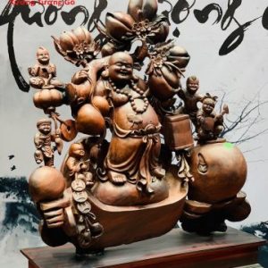 Di Lặc ngũ tiểu đứng vàng trắc Di Lặc ngũ tiểu đứng vàng trắc