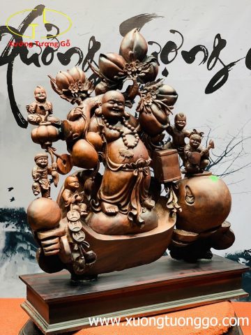 Di Lặc ngũ tiểu đứng vàng trắc Di Lặc ngũ tiểu đứng vàng trắc