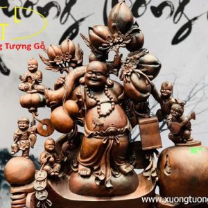 Di Lặc ngũ tiểu đứng vàng trắc Di Lặc ngũ tiểu đứng vàng trắc