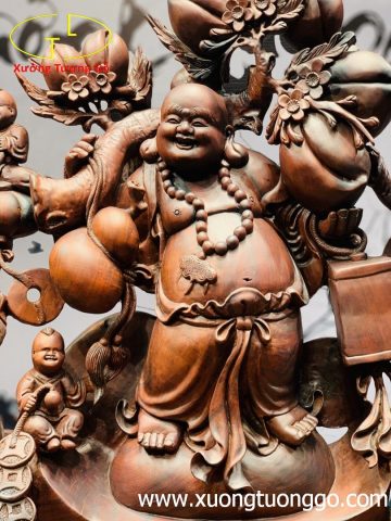 Di Lặc ngũ tiểu đứng vàng trắc Di Lặc ngũ tiểu đứng vàng trắc