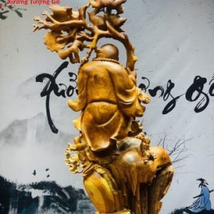Di Lặc ngũ phúc vác cành đào gỗ hương ta. Di Lặc ngũ phúc vác cành đào gỗ hương ta.