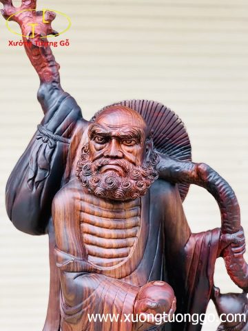 Đạt Ma hàm long gỗ trắc. Đạt Ma hàm long gỗ trắc.