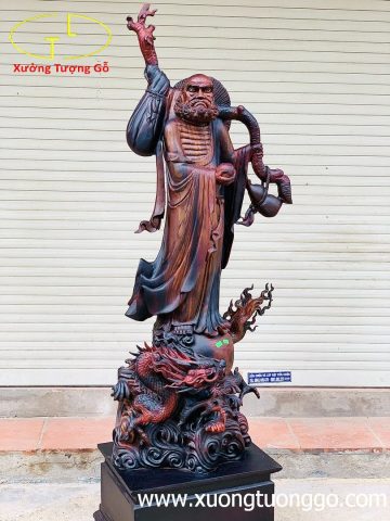 Đạt Ma hàm long gỗ trắc. Đạt Ma hàm long gỗ trắc.