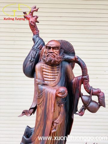 Đạt Ma hàm long gỗ trắc. Đạt Ma hàm long gỗ trắc.