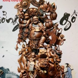 Di Lặc cửu tiểu gỗ trắc.