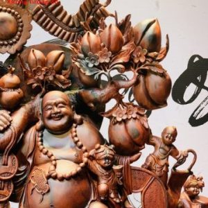 Di Lặc cửu tiểu gỗ trắc.