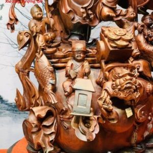 Di Lặc cửu tiểu gỗ trắc.