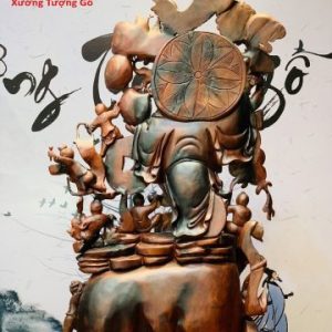 Di Lặc cửu tiểu gỗ trắc.
