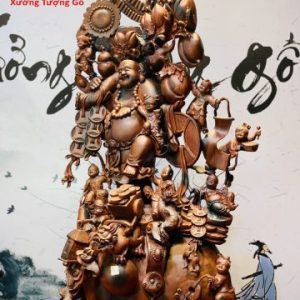 Di Lặc cửu tiểu gỗ trắc.