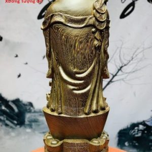 Di Lặc chúc phúc gỗ mun đuôi công