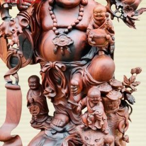 Di Lặc cửu tiểu gỗ trắc.