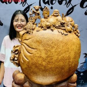 Di Lặc Tam Tiểu Gỗ Nu Ngọc Am