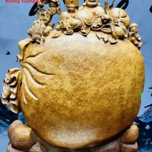 Di Lặc Tam Tiểu Gỗ Nu Ngọc Am Di Lặc Tam Tiểu Gỗ Nu Ngọc Am