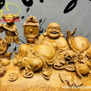 Di Lặc Tam Tiểu Gỗ Nu Ngọc Am Di Lặc Tam Tiểu Gỗ Nu Ngọc Am
