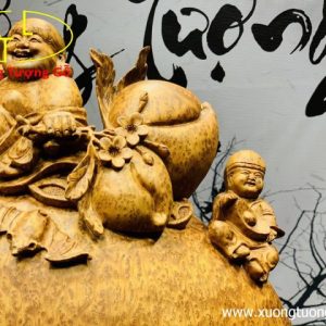 Di Lặc Tam Tiểu Gỗ Nu Ngọc Am Di Lặc Tam Tiểu Gỗ Nu Ngọc Am