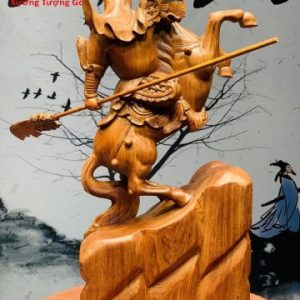 Quan Công cưỡi ngựa gỗ hương. Quan Công cưỡi ngựa gỗ hương.