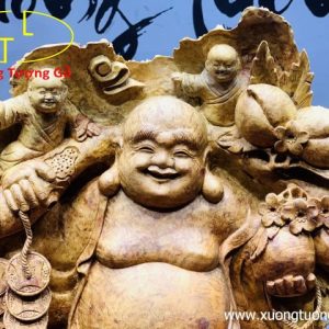 Di Lặc ngũ tiểu vác đào nu hương. Di Lặc ngũ tiểu vác đào nu hương.