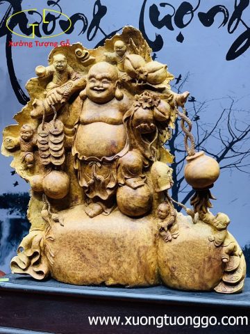Di Lặc ngũ tiểu vác đào nu hương. Di Lặc ngũ tiểu vác đào nu hương.