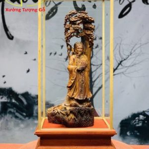 Khổng Minh đứng tùng gỗ sưa.