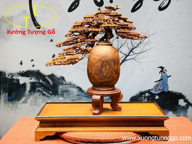 Bình tùng gỗ sưa Bình tùng gỗ sưa