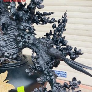 Bình hoa mai gỗ mun sừng Khánh Hòa Bình hoa mai gỗ mun sừng Khánh Hòa