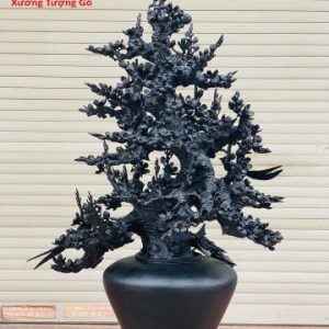 Bình hoa mai gỗ mun sừng Khánh Hòa Bình hoa mai gỗ mun sừng Khánh Hòa