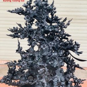 Bình hoa mai gỗ mun sừng Khánh Hòa Bình hoa mai gỗ mun sừng Khánh Hòa