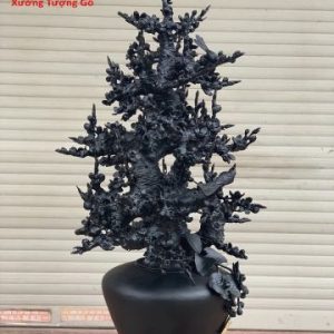 Bình hoa mai gỗ mun sừng Khánh Hòa Bình hoa mai gỗ mun sừng Khánh Hòa