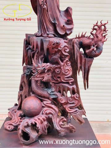 Đạt Ma Hàm Long gỗ trắc Đạt Ma Hàm Long gỗ trắc