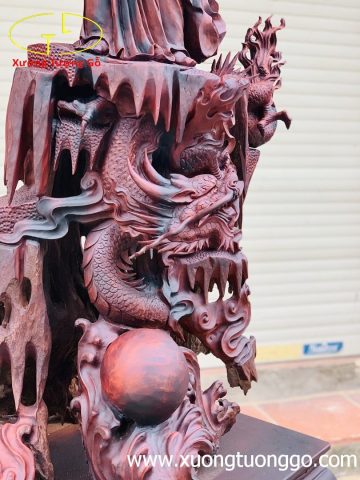 Đạt Ma Hàm Long gỗ trắc Đạt Ma Hàm Long gỗ trắc