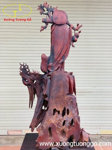 Đạt Ma Hàm Long gỗ trắc Đạt Ma Hàm Long gỗ trắc